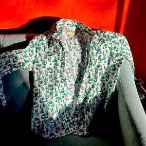 Cedar Rose, pearl button long sleeve button-down, collared shirt